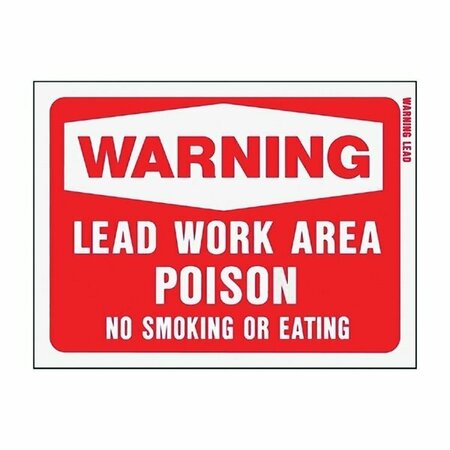 HY-KO Sign Osha Warning Lead Work 20647